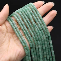 natural stone polished beads loose spacer green aventurine bead for jewelry making diy women bracelet necklace accessories