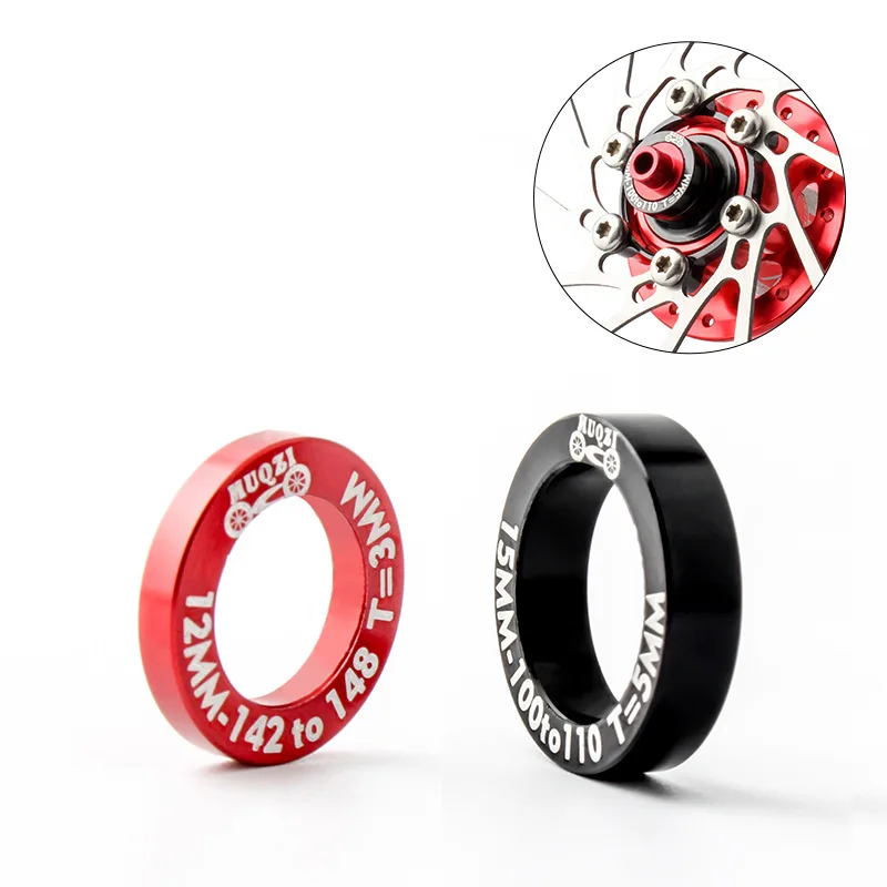 

MUQZI 1 Pair Mountain Bike Hub Conversion Washer 3/5mm Front Rear Hub Adapter Gasket 100 To 110mm/142 To 148mm