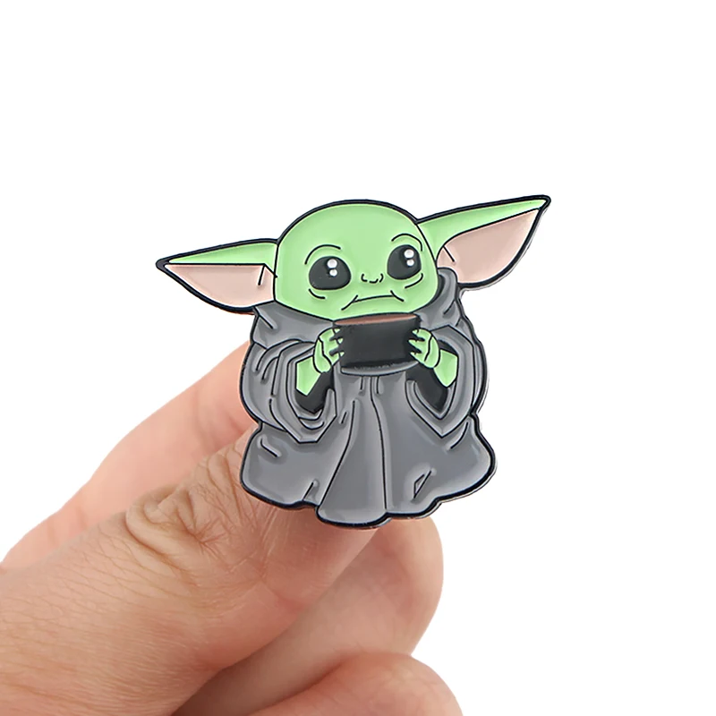 LT848 детские милые эмалированные булавки Звездные войны Yoda аксессуары для