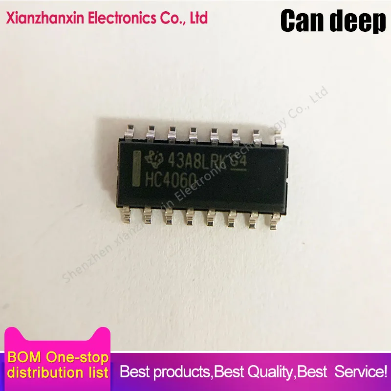 

5PCS/LOT SN74HC4060DR HC4060 74HC4060 SOP16 Counter logic IC chip