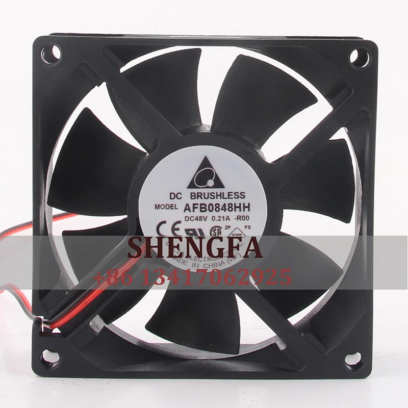 Delta чехол вентилятор с двумя шарикоподшипниками AFB0848HH 80*80*25 мм 48 В 8025 а 8 см инверторный охлаждающий вентилятор