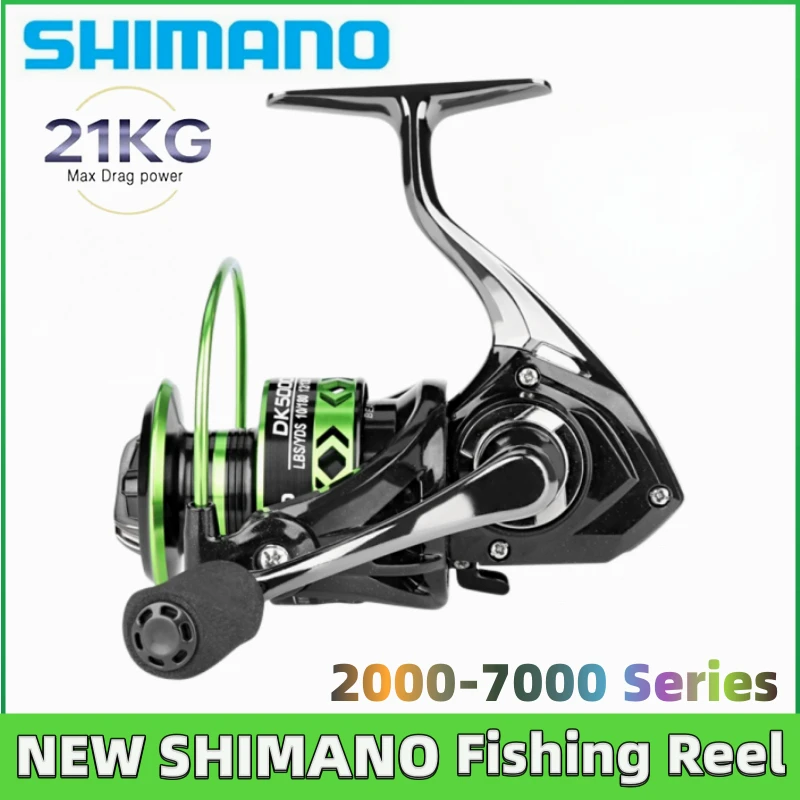 

New Shimano reel 5.2:1 gear ratio 21KG Max Dragon color gold powder embellishment fashion hollow design 2000-7000 series