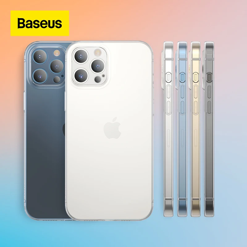 

Чехол Baseus для телефона iPhone 13, 12, 11 Pro Max Mini, Задняя крышка объектива, защитная крышка для iPhone 13Pro Max, прозрачный чехол
