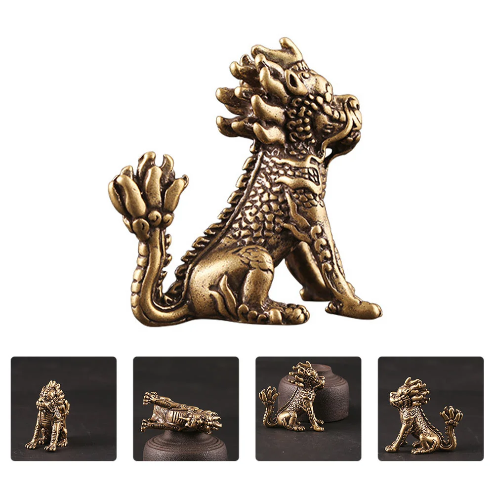 

Statue Shui Feng Sculpture Animal Figurines Figurine Brass Kirin Chinese Fortune Wealth Prosperity Dragon Zodiaccollection