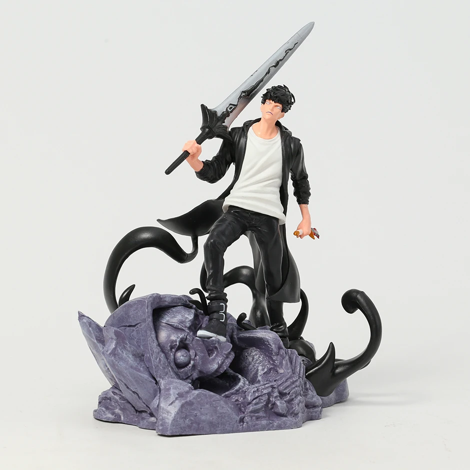 

Только я выравнивающаяся игрушка для соло, фигурка из аниме Sung Jin Woo, игрушка из ПВХ, строительный подарок