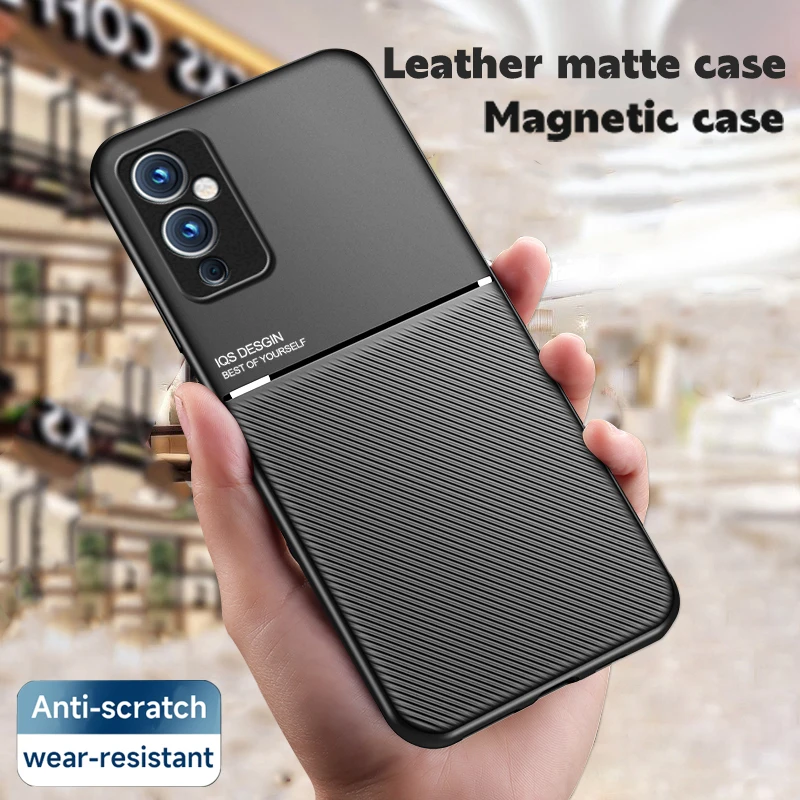 

Luxury Leather Magnetic Case For OnePlus 9 9Pro 8 8T 8Pro 7 7T 7Pro 7TPro Nord Lens Protection High Quality Phone Fundas Cover