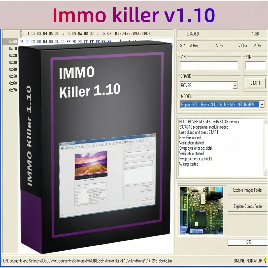 Горячий набор программного обеспечения IMMOOFF + immoff17 + IMMOdoctor + сервисный инструмент ImmoKiller + ImmoKiller + калькулятор кодов IMMOPine + универсальный декодер IMMO (art.: 3920d7ca021df) - 3920d7ca021df