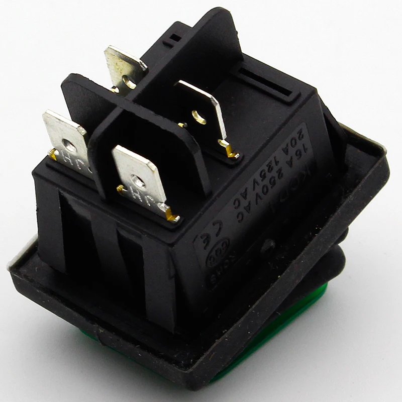 1 шт. зеленая фотолампа тумблер переключатель IP55 4 контакта 2 положения в