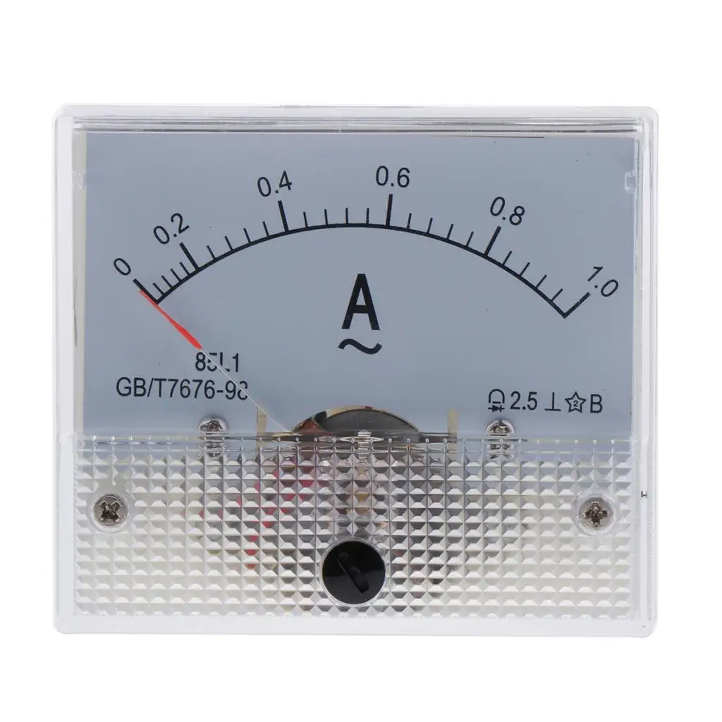 

Accurate 85L1 Analog Panel Ammeter Gauge Ampere Current Meter, Copper