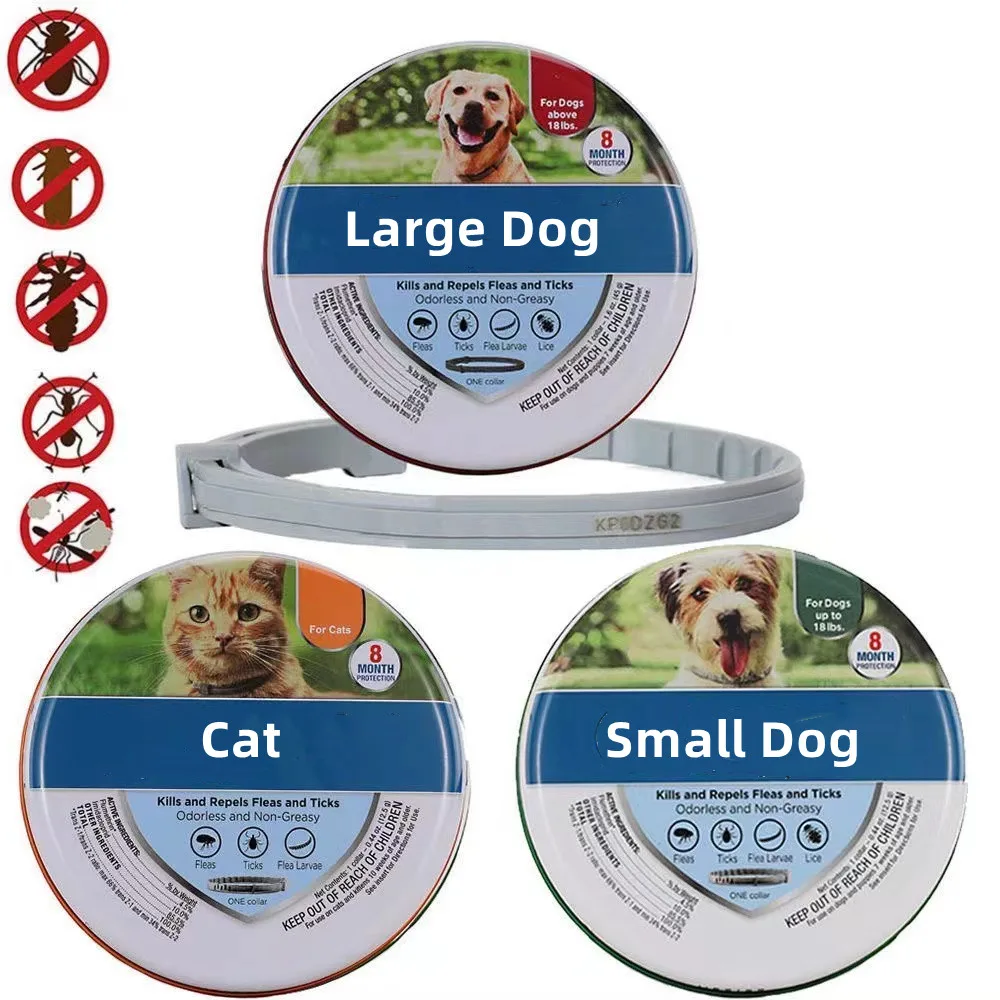 Extendable Dog Mosquitoe Repellent Collar Pet Antiparasitic Anti Flea Tick Collar for Small Large Dog Cat Collar Calming Collar