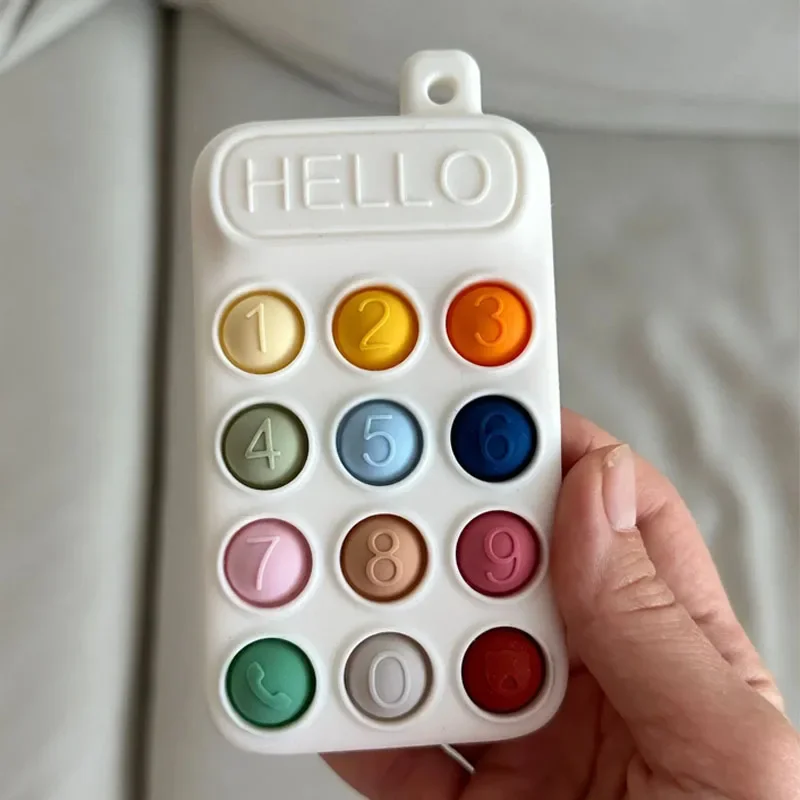Детские игрушки-таблетки силиконовая игрушка-телефон для раннего развития