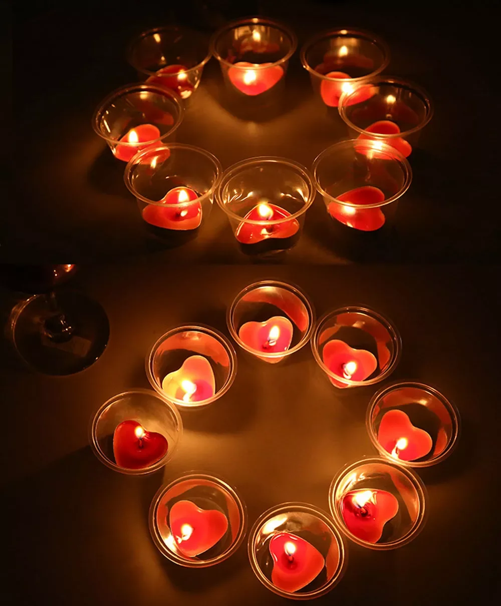 

Tea Wax Candle Birthday Wedding Party Candle Candlelight Dinners Candle Romantic Decorative Candles In Aluminum Cups