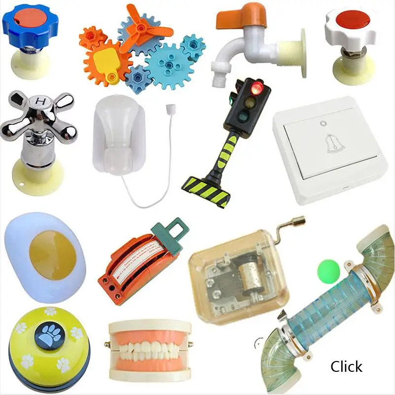 

Montessori Activity Board Components Children Busy Board Accessories Wood DIY Toy Early Education Baby Development Toys Parts