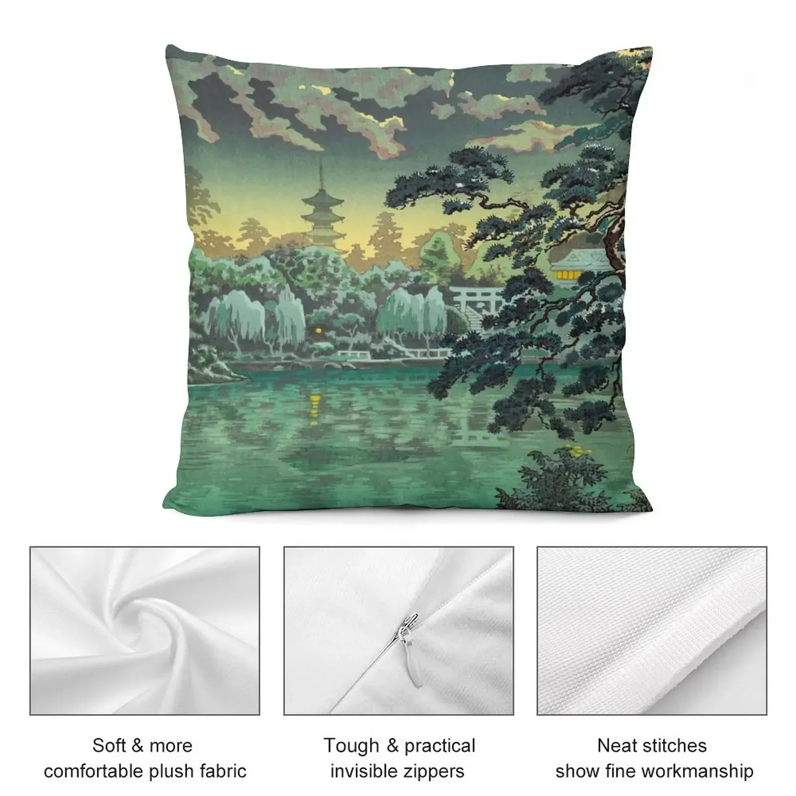 Tsuchiya Koitsu-Ueno Shinobazu Декоративная подушка для пруда Рождественские наволочки