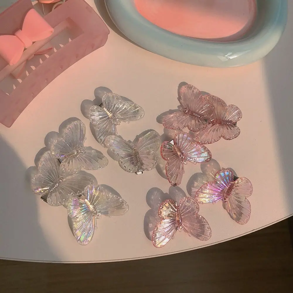 Заколки для волос с изображением русалки и бабочки 5 шт. | Зажимы