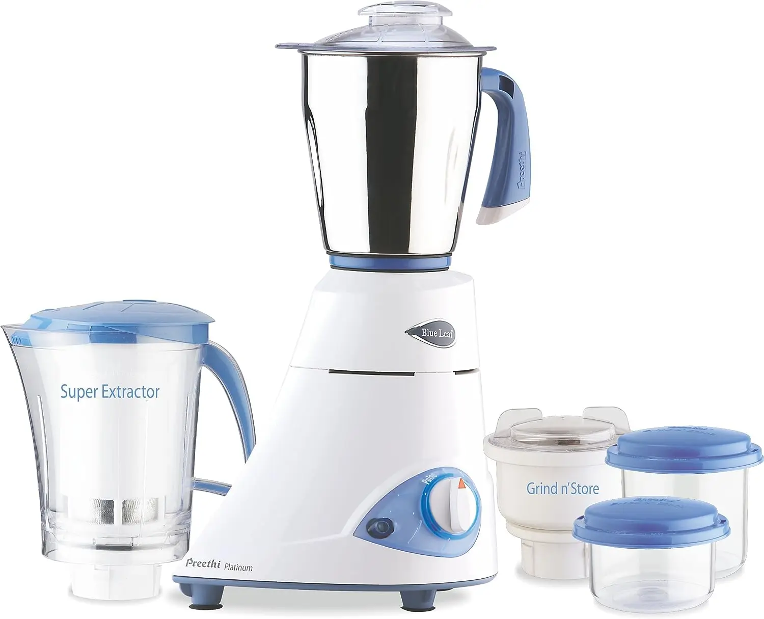 

Leaf Platinum 550 Watts 3 Jar Indian Mixer Grinder 110 Volts