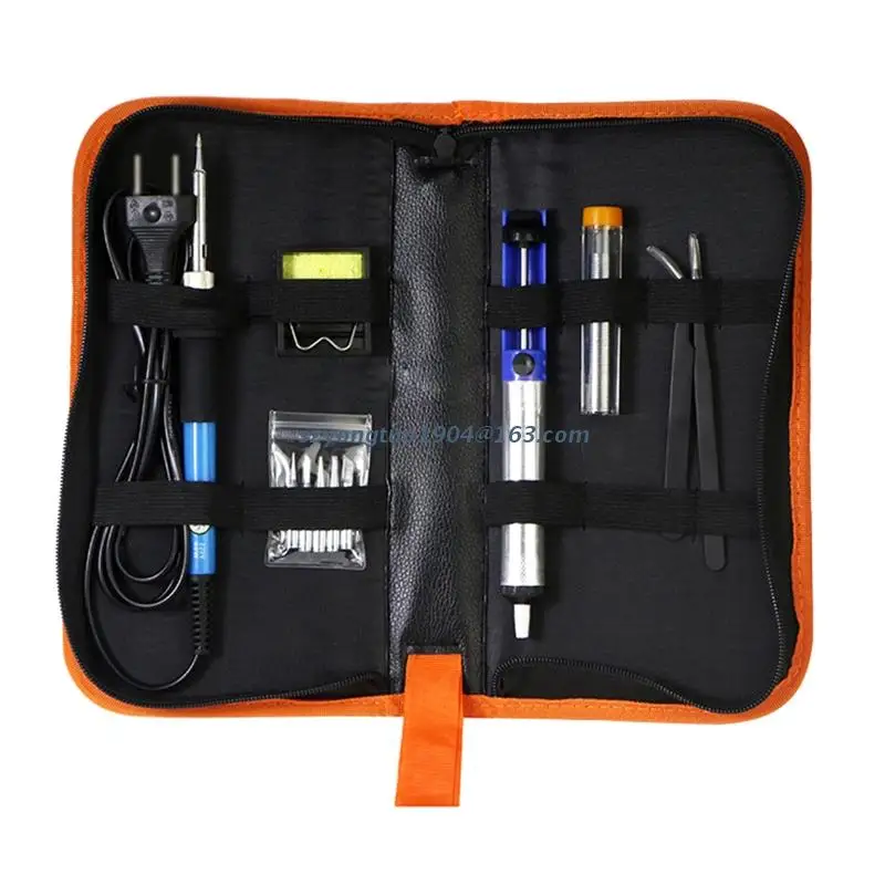 

P82D Soldering Iron Kit Upgraded Adjustable Temperature Welding Tool 11-in-1 Soldering Kit Soldering Iron Tips Solder Wire