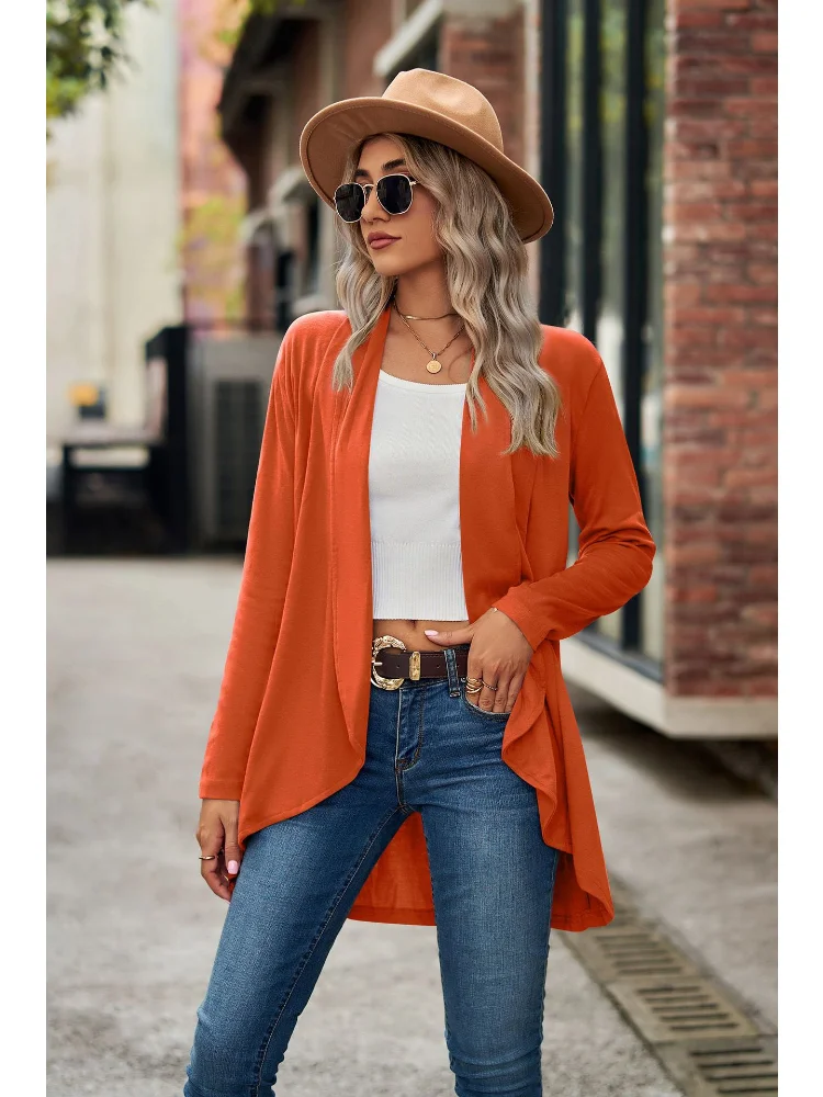 

Autumn New 2023 Knitted Cardigan Long Sleeve Women Cardigan Solid Color Loose Cropped Cardigan Women Cardigan Tops Sweater Women