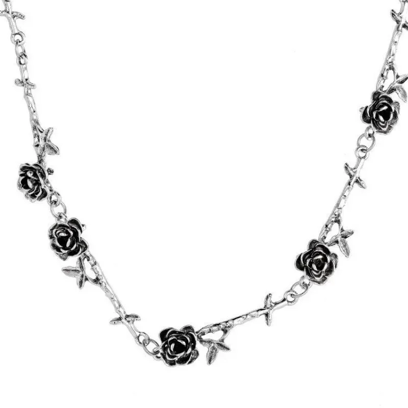 Готическое ожерелье с шипами розы для женщин и девушек модные аксессуары