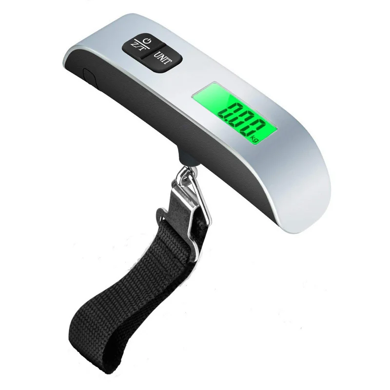 

110lb/50kg T-type Portable Electronic Scale Digital LCD Display Luggage Hanging Suitcase Travel Weighs Baggage Bag Weight Tool