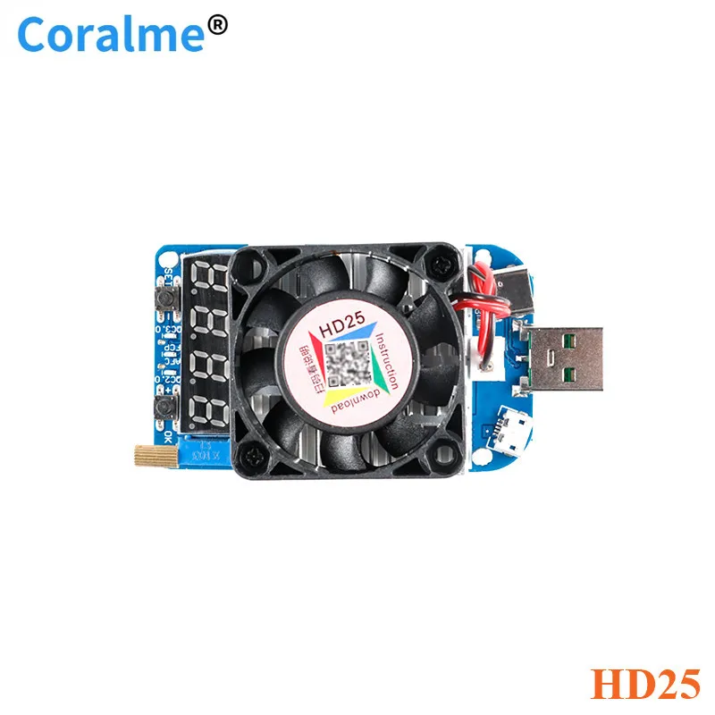 HD25 HD35 триггер QC2.0 QC3.0 AFC FCP Электронный USB нагрузочный резистор тестирование