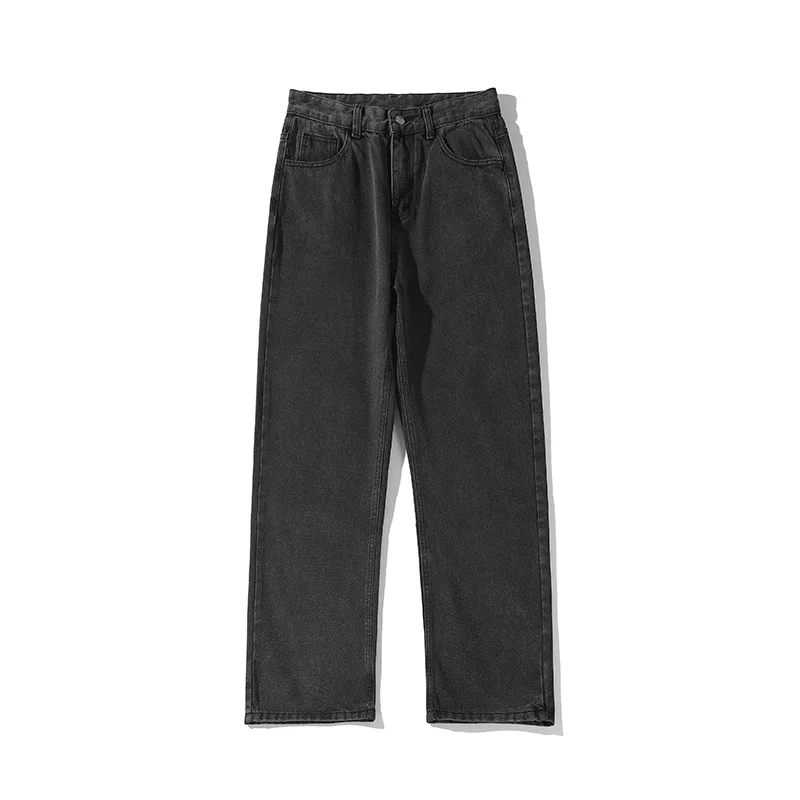 Blue Black Baggy Jeans Men Fashion Casual Vintage Jeans Men Japanese Streetwear Hip-hop Loose Straight Denim Pants Mens Trousers
