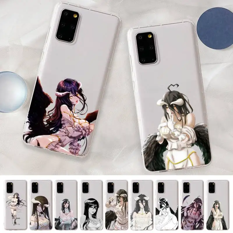 

Yinuoda Albedo Overlord Anime Phone Case For Samsung A 10 20 30 50s 70 51 52 71 4g 12 31 21 31 S 20 21 plus Ultra