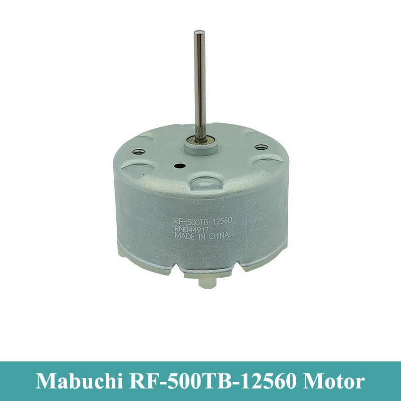 

Mabuchi RF-500TB-12560 DC 6V-12V 5500RPM Metal Brush Mini 32mm Round Spindle Motor Long Shaft DIY Automatic Sprayer Alarm Light