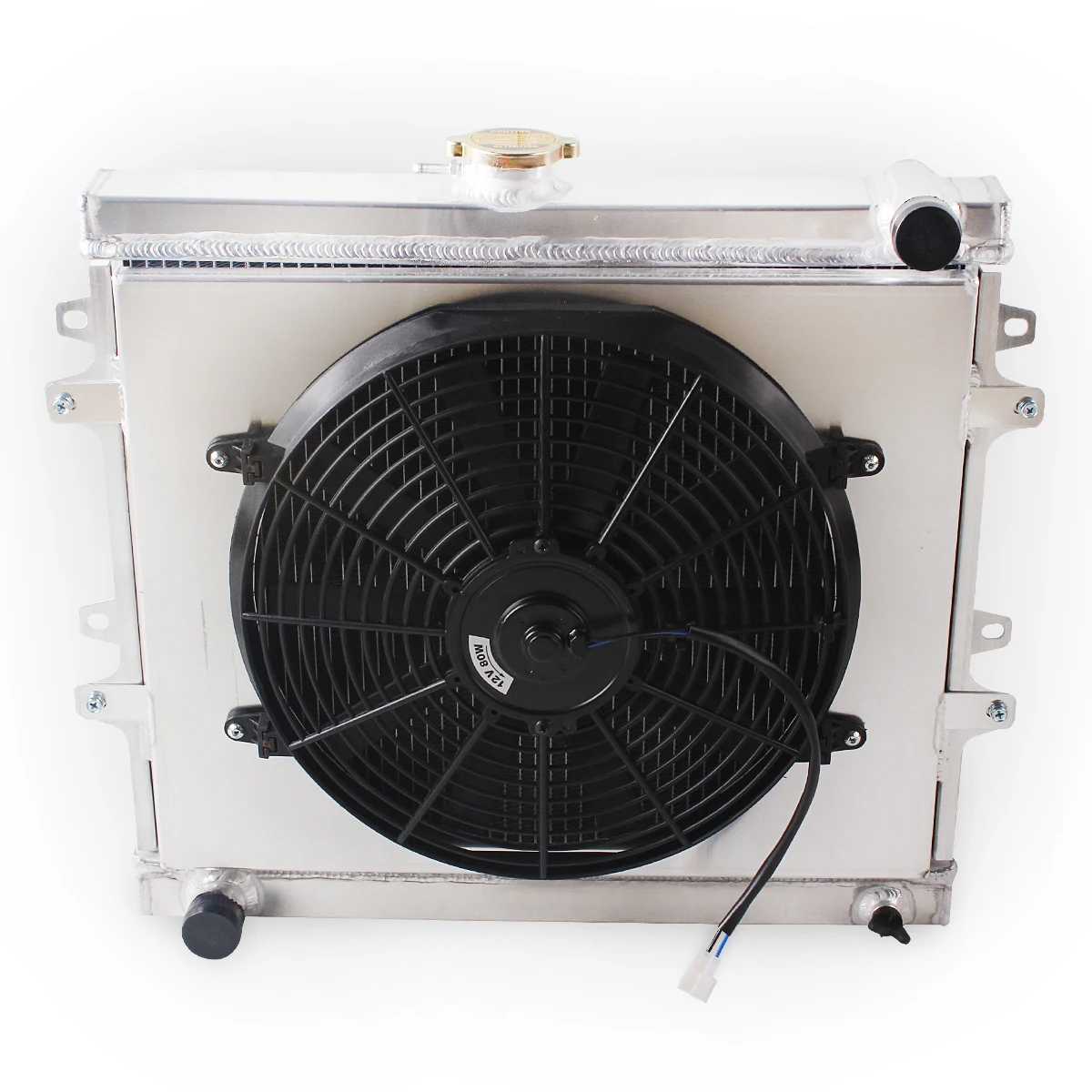 

For 1984-1995 Toyota Pickup 4Runner 2.4L L4 1985 1986 1987 1988 1989 1990 1991 1992 1993 1994 3-Row Radiator+Shroud+Fan