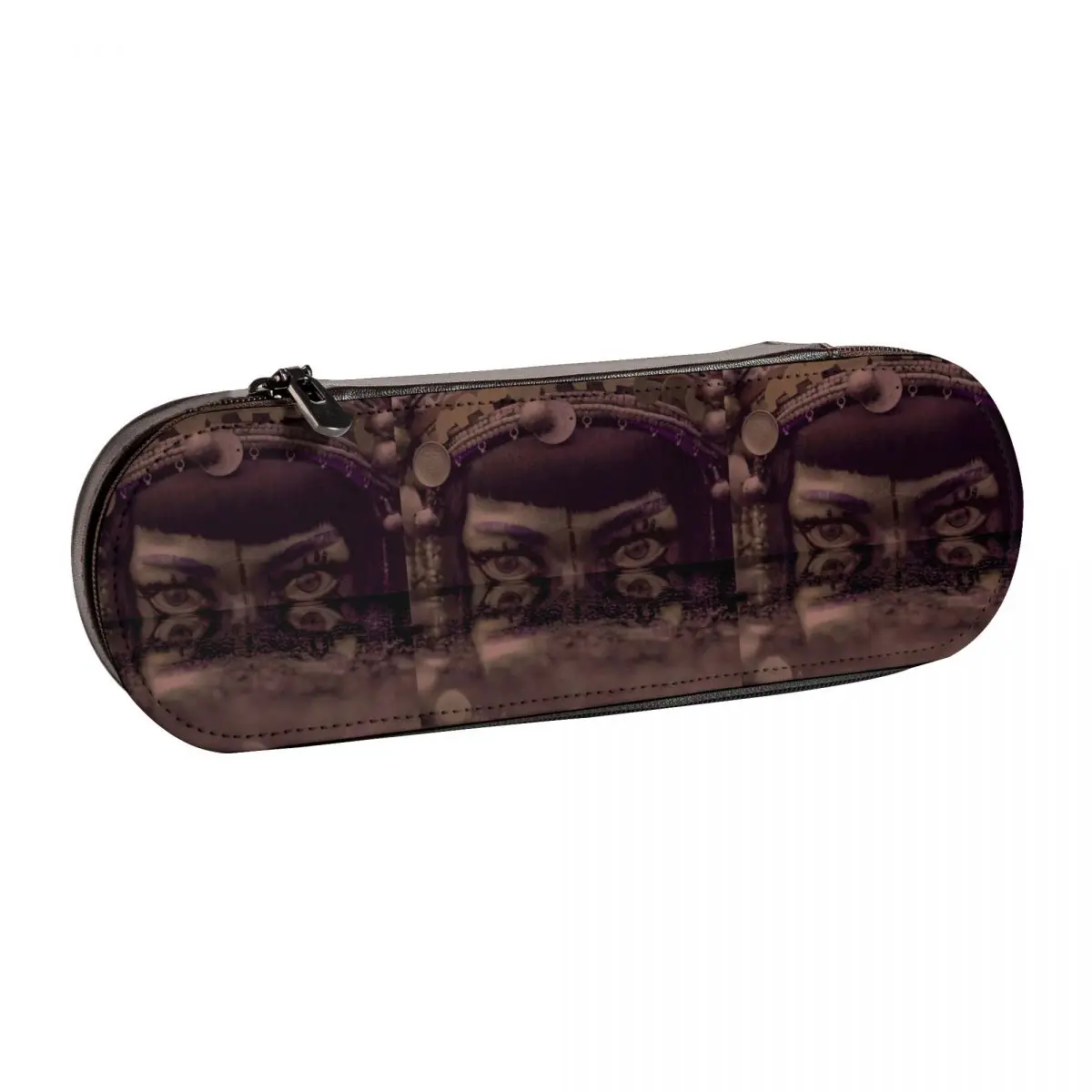 

Jibaro Face Hard Pencil Case Love Death Robots Kawaii Medium Leather Pencil Box College Teenager Zip Pen Bag