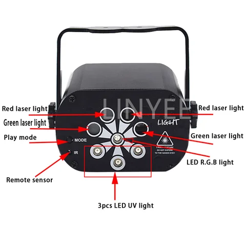 Лазерный проектор LINYEE RGB