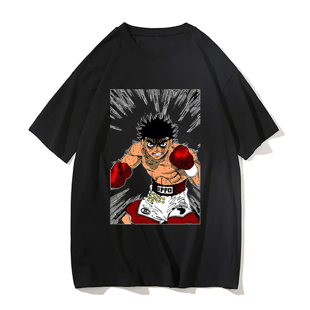 

Hajime No Ippo The Fighting! T-shirts MEN Boxing Manga/Comic Tshirts 100% Cotton Tees Four Seasons Japanese Anime Shirts Fashion
