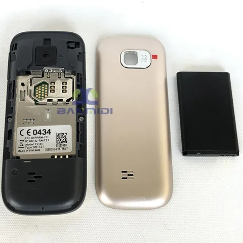 Оригинальный разблокированный мобильный телефон C2 C2-01 2G 3G с поддержкой мобильного телефона на ивритском, русском и арабском клавиатуре, не поддерживает USB-контакты