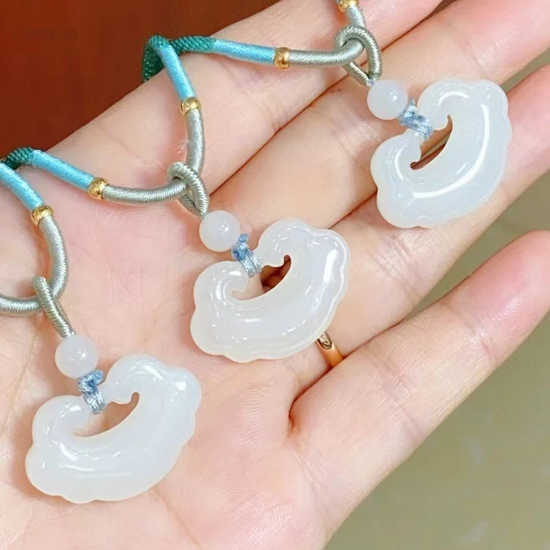 CYNSFJA новый настоящий редкий сертифицированный натуральный нефрит Хэтянь унисекс