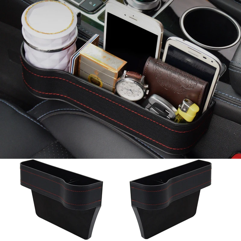 

Universal Car Seat Storage Box Organizer Car Seat Card Phone Holder Pocket Seat Gap Slit Pocket Auto Interior Accessories
