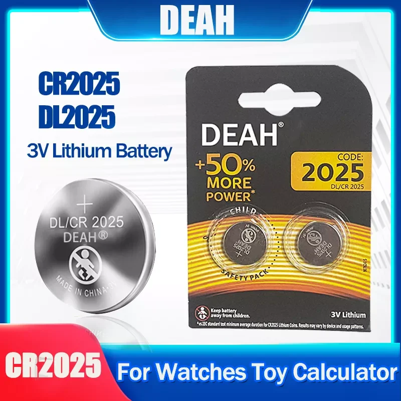 

2-10pcs CR2025 DL2025 3V Button Coin Cells For Watch Motherboard Remote Control Toy Led Light Weight Scale Mouse Lithium Battery