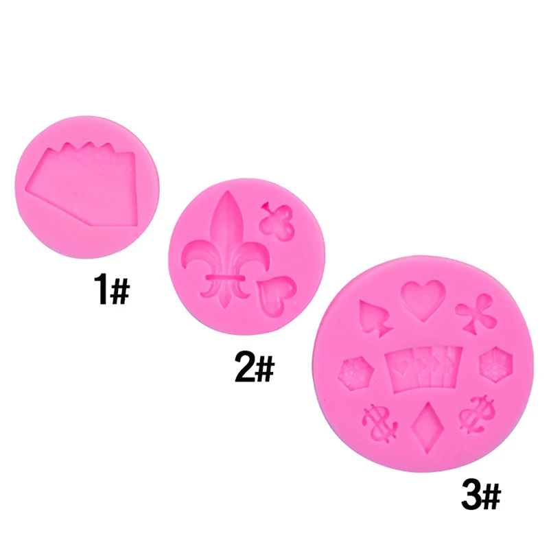 

Playing Card Silicone Mould Poker Cookie Chocolate Fondant Mold Baby Party Chocolate Cupcake Fondant Cake Decorating Tools