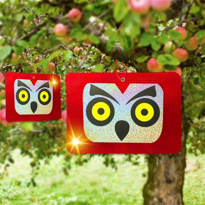 

Bird Repelling Tablet Double-sided Agricultural Garden Repellent Tool Bird Repellent Tool Square Face Cat Head Laser Reflective