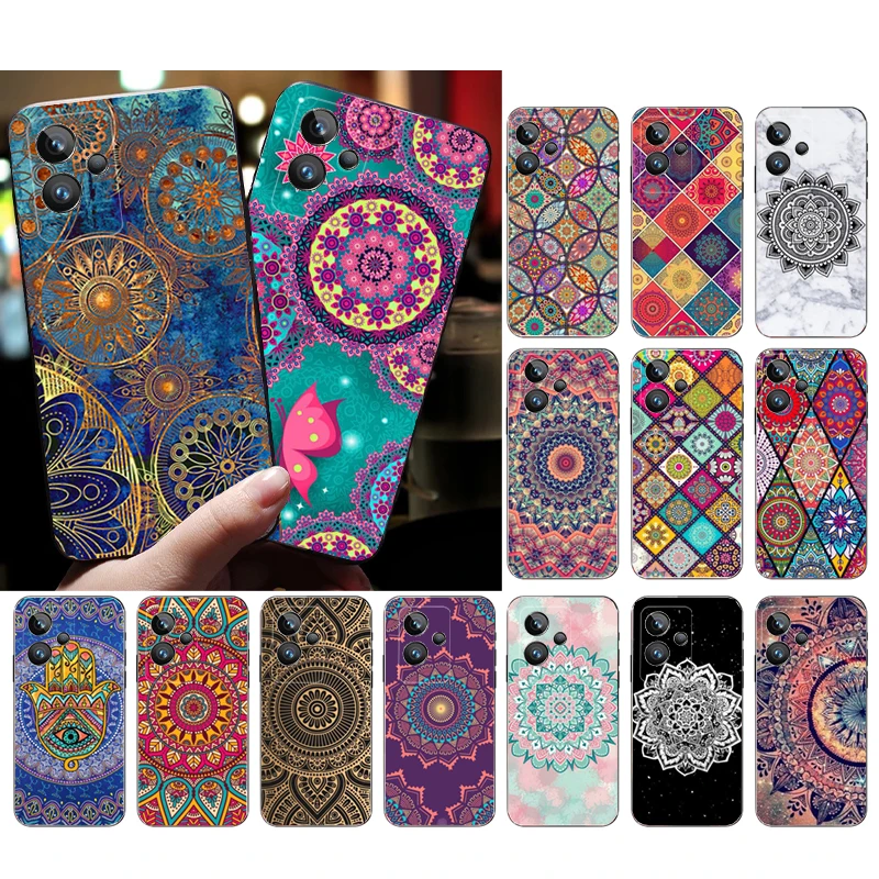 

Phone Case for OPPO Realme GT 2 Pro X2 Pro XT C25S 9 8 7 6 Pro 6i GT Master C3 C21 C21Y C11 X3 SuperZoom Mandala flower totem