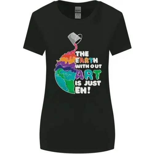 Женская футболка с широким вырезом The Earth with Art Is Just EH Artist