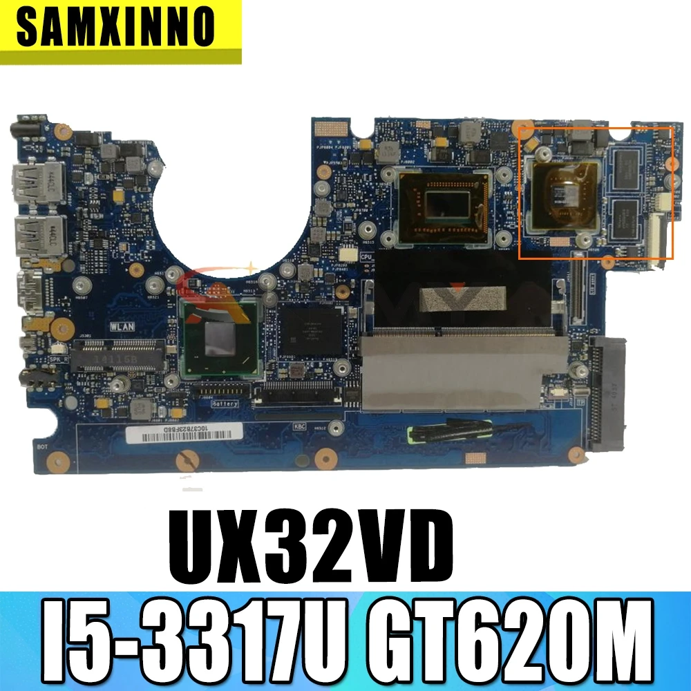

Akemy UX32VD Laptop motherboard for ASUS UX32VD original mainboard 2GB-RAM I5-3317U GT620M-GPU
