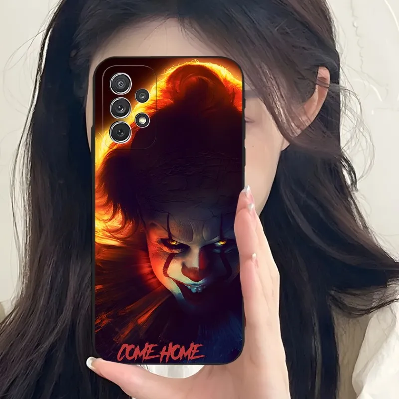 Чехол Pennywise для телефона с ужасом клоуна Samsung A34 A24 A54 A14 A23 A33 A13 A21 A71 A31 A22 A53 A52 A73 A32 A50 A20