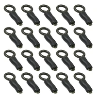 20pcs carp back lead clips silicone sleeves locking tube fishing convert lead weight sleeves carp rig tackle fishing accessories