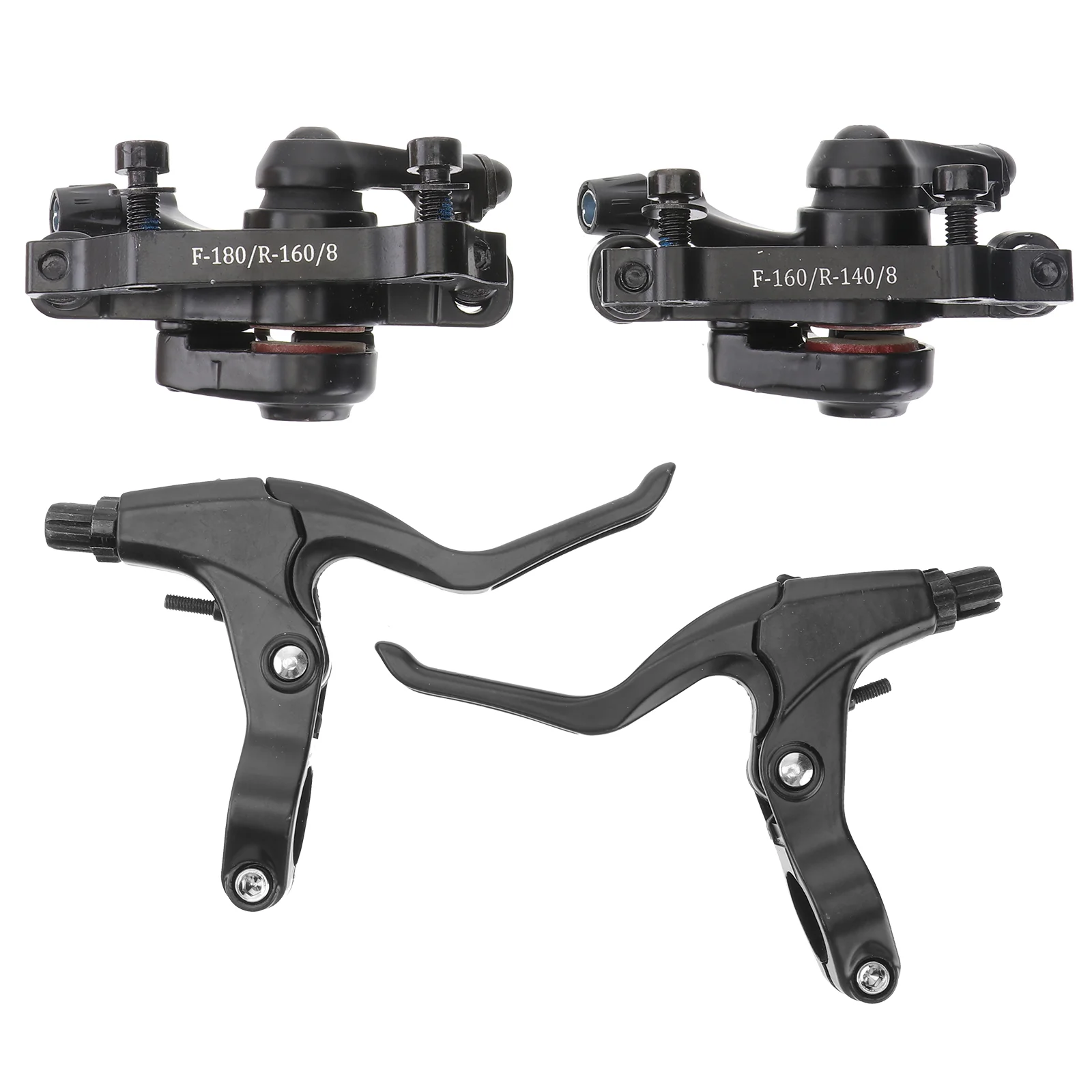 

Adjustable Bike Disc Brake Rear Disc Rotor Brake Crank and Brake Cable Kit with 2 Brakes for Mountain