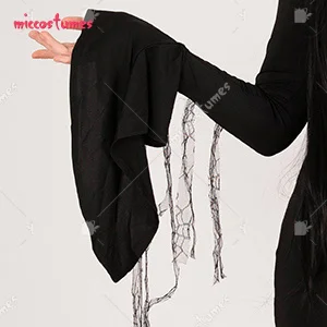 Women's Gothic Ghost Vampire Dress Morticia Addams Cosplay Costume for Women Halloween Cosplay Costume