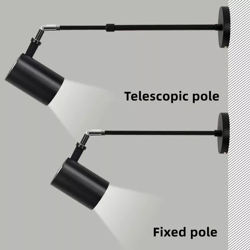 

Adjustable LED Wall Spotlight Modern Picture Lights for Exhibition Hall Gallery Focus Lighting Long Arm Retractable Ceiling Lamp