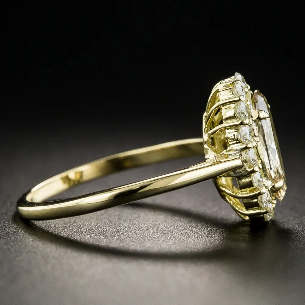 Luxury Silver Spinel Rings Gold Color Finger Ring Wedding Engagement Cubic Zirconia Rings For Women Wholesale New (art.: 7acea2a8f) - 7acea2a8f