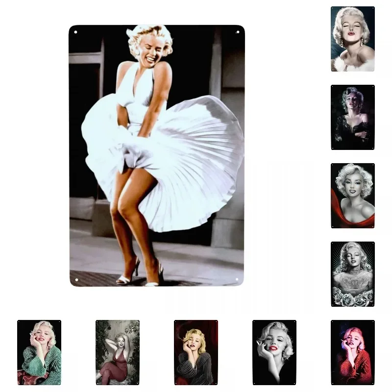 Винтажная Юбка С Изображением Мэрилин Монро Рыбий Хвост Металлическая Табличка