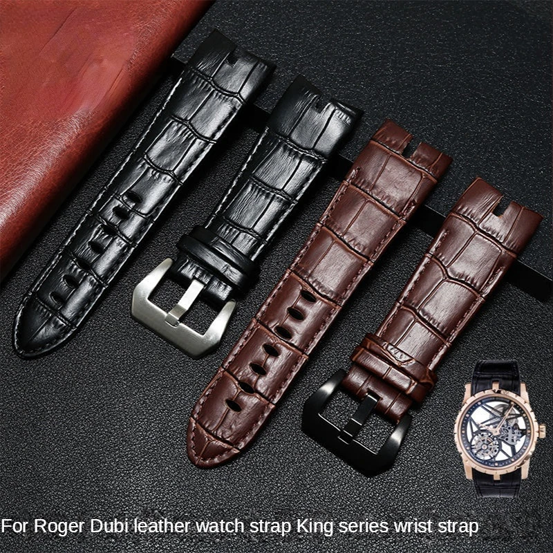 

Ремешок для наручных часов из натуральной кожи, вогнуто-выпуклый, водонепроницаемый, с защитой от пота