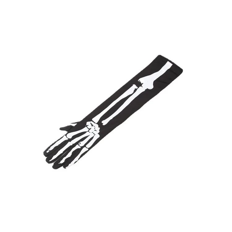 

Skeleton Halloween Gloves for Performance Polyester 50cm Long Sleeve Decorative Finishing Gloves
